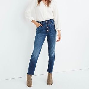The Perfect Vintage Jean in Barnsdale Wash: Button-Front Edition